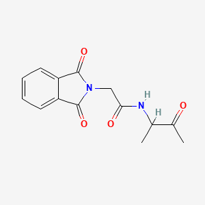 2-(1,3-dioxo-1,3-dihydro-2H-isoindol-2-yl)-N-(3-oxobutan-2-yl)acetamide