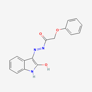 3-(Phenoxyacetylhydrazono)-2-indolinone