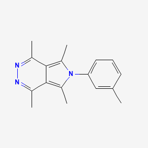 molecular formula C17H19N3 B10870815 1,4,5,7-tetramethyl-6-(3-methylphenyl)-6H-pyrrolo[3,4-d]pyridazine 