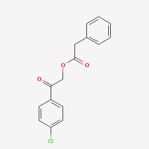 molecular formula C16H13ClO3 B10870857 2-(4-Chlorophenyl)-2-oxoethyl 2-phenylacetate 