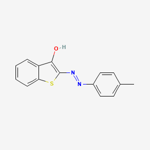 molecular formula C15H12N2OS B10870938 (2Z)-2-(p-tolylhydrazono)benzothiophen-3-one 