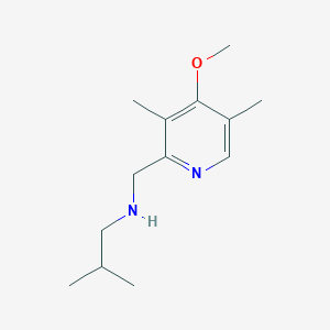 N-[(4-methoxy-3,5-dimethylpyridin-2-yl)methyl]-2-methylpropan-1-amine