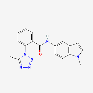 N-(1-methyl-1H-indol-5-yl)-2-(5-methyl-1H-tetrazol-1-yl)benzamide