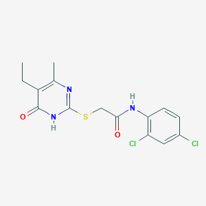 N-(2,4-dichlorophenyl)-2-[(5-ethyl-4-hydroxy-6-methylpyrimidin-2-yl)sulfanyl]acetamide