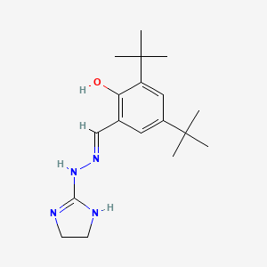 2,4-di-tert-butyl-6-{(E)-[2-(4,5-dihydro-1H-imidazol-2-yl)hydrazinylidene]methyl}phenol