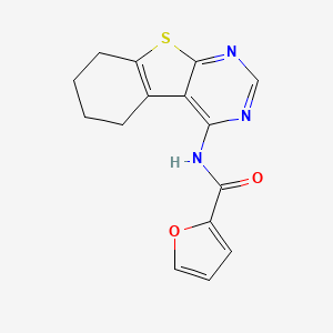 molecular formula C15H13N3O2S B10871052 2-furyl-N-(5,6,7,8-tetrahydrobenzo[b]thiopheno[3,2-e]pyrimidin-4-yl)carboxamid e 