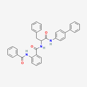 N-biphenyl-4-yl-Nalpha-({2-[(phenylcarbonyl)amino]phenyl}carbonyl)phenylalaninamide