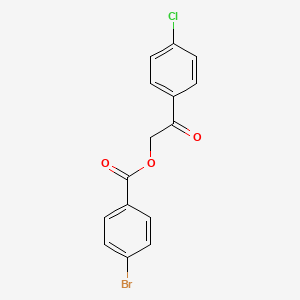 molecular formula C15H10BrClO3 B10871118 2-(4-Chlorophenyl)-2-oxoethyl 4-bromobenzoate 