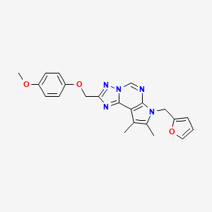 4-{[7-(2-Furylmethyl)-8,9-dimethyl-7H-pyrrolo[3,2-E][1,2,4]triazolo[1,5-C]pyrimidin-2-YL]methoxy}phenyl methyl ether