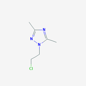 molecular formula C6H10ClN3 B10871241 1-(2-Chloroethyl)-3,5-dimethyl-1H-1,2,4-triazole CAS No. 52497-34-4