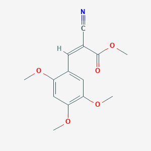 methyl (2Z)-2-cyano-3-(2,4,5-trimethoxyphenyl)prop-2-enoate