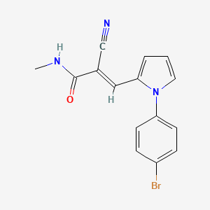 (2E)-3-[1-(4-bromophenyl)-1H-pyrrol-2-yl]-2-cyano-N-methylprop-2-enamide