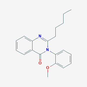 molecular formula C20H22N2O2 B10871306 3-(2-methoxyphenyl)-2-pentylquinazolin-4(3H)-one 