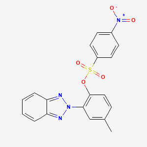 2-(2H-benzotriazol-2-yl)-4-methylphenyl 4-nitrobenzenesulfonate