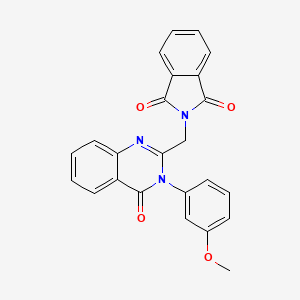 2-{[3-(3-Methoxyphenyl)-4-oxoquinazolin-2-YL]methyl}isoindole-1,3-dione