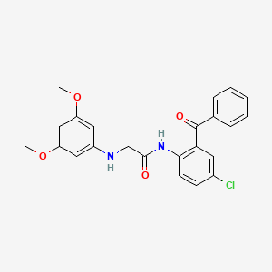 molecular formula C23H21ClN2O4 B10871382 N-(2-benzoyl-4-chlorophenyl)-2-(3,5-dimethoxyanilino)acetamide 