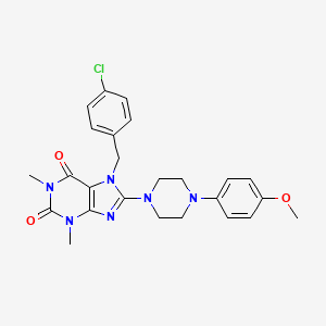 7-(4-chlorobenzyl)-8-[4-(4-methoxyphenyl)piperazin-1-yl]-1,3-dimethyl-3,7-dihydro-1H-purine-2,6-dione