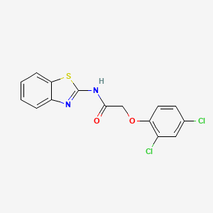 molecular formula C15H10Cl2N2O2S B10871449 N-(1,3-benzothiazol-2-yl)-2-(2,4-dichlorophenoxy)acetamide 