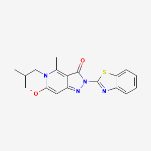 molecular formula C18H17N4O2S- B10871470 2-(1,3-benzothiazol-2-yl)-4-methyl-5-(2-methylpropyl)-3-oxopyrazolo[4,3-c]pyridin-6-olate 