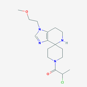 1'-(2-Chloropropanoyl)-1-(2-methoxyethyl)-1,5,6,7-tetrahydrospiro[imidazo[4,5-C]pyridine-4,4'-piperidine]