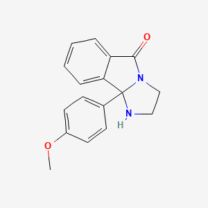 molecular formula C17H16N2O2 B10871535 9b-(4-methoxyphenyl)-1,2,3,9b-tetrahydro-5H-imidazo[2,1-a]isoindol-5-one 