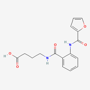 4-[({2-[(Furan-2-ylcarbonyl)amino]phenyl}carbonyl)amino]butanoic acid