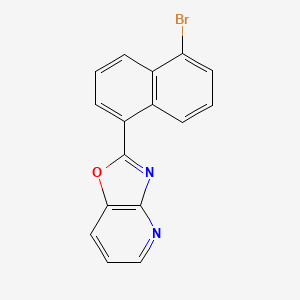 2-(5-Bromo-1-naphthyl)[1,3]oxazolo[4,5-b]pyridine