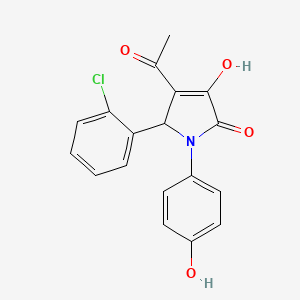 4-acetyl-5-(2-chlorophenyl)-3-hydroxy-1-(4-hydroxyphenyl)-1,5-dihydro-2H-pyrrol-2-one