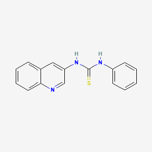 molecular formula C16H13N3S B10871616 1-Phenyl-3-quinolin-3-ylthiourea 