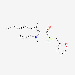 5-ethyl-N-(2-furylmethyl)-1,3-dimethyl-1H-indole-2-carboxamide