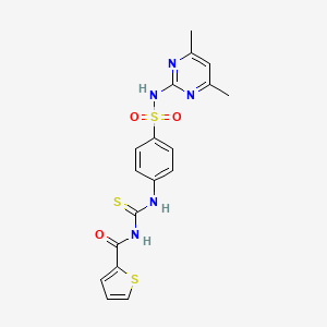 N-({4-[(4,6-dimethylpyrimidin-2-yl)sulfamoyl]phenyl}carbamothioyl)thiophene-2-carboxamide