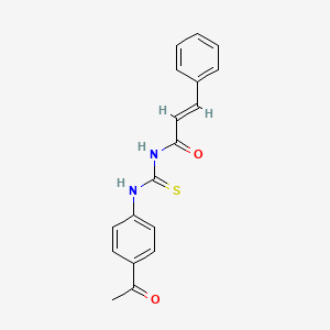 (2E)-N-[(4-acetylphenyl)carbamothioyl]-3-phenylprop-2-enamide