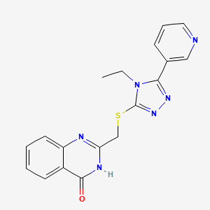 2-({[4-ethyl-5-(3-pyridinyl)-4H-1,2,4-triazol-3-yl]thio}methyl)-4-quinazolinol