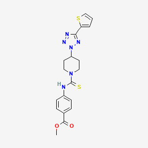 methyl 4-[({4-[5-(thiophen-2-yl)-2H-tetrazol-2-yl]piperidin-1-yl}carbonothioyl)amino]benzoate