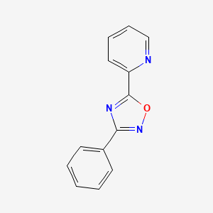 molecular formula C13H9N3O B10871859 3-Phenyl-5-(2-pyridyl)-1,2,4-oxadiazole 