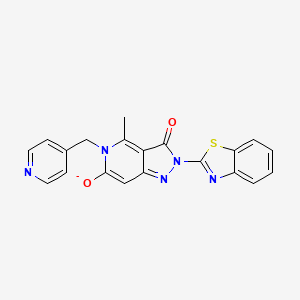 2-(1,3-benzothiazol-2-yl)-4-methyl-3-oxo-5-(pyridin-4-ylmethyl)-3,5-dihydro-2H-pyrazolo[4,3-c]pyridin-6-olate