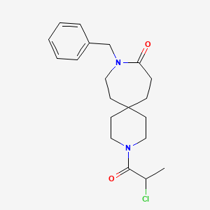 9-Benzyl-3-(2-chloropropanoyl)-3,9-diazaspiro[5.6]dodecan-10-one