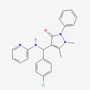 4-[(4-chlorophenyl)(2-pyridinylamino)methyl]-1,5-dimethyl-2-phenyl-1,2-dihydro-3H-pyrazol-3-one