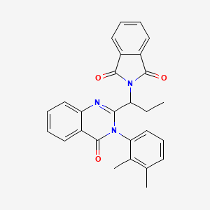 2-{1-[3-(2,3-dimethylphenyl)-4-oxo-3,4-dihydroquinazolin-2-yl]propyl}-1H-isoindole-1,3(2H)-dione