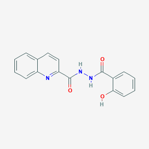 N'-[(2-hydroxyphenyl)carbonyl]quinoline-2-carbohydrazide