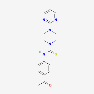 N-(4-acetylphenyl)-4-pyrimidin-2-ylpiperazine-1-carbothioamide