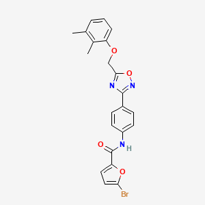 5-bromo-N-(4-{5-[(2,3-dimethylphenoxy)methyl]-1,2,4-oxadiazol-3-yl}phenyl)furan-2-carboxamide