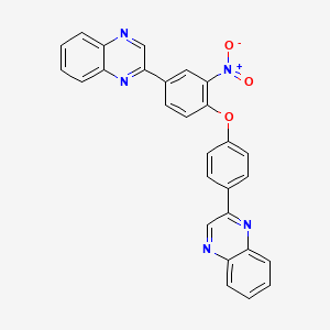 2-{3-Nitro-4-[4-(quinoxalin-2-yl)phenoxy]phenyl}quinoxaline