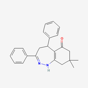 8,8-dimethyl-3,5-diphenyl-1,4,5,7,8,9-hexahydro-6H-1,2-benzodiazepin-6-one