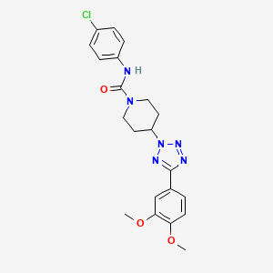 N-(4-chlorophenyl)-4-[5-(3,4-dimethoxyphenyl)-2H-tetrazol-2-yl]piperidine-1-carboxamide