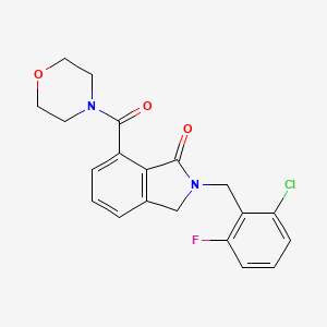 2-(2-chloro-6-fluorobenzyl)-7-(morpholin-4-ylcarbonyl)-2,3-dihydro-1H-isoindol-1-one