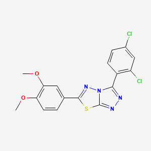 3-(2,4-Dichlorophenyl)-6-(3,4-dimethoxyphenyl)[1,2,4]triazolo[3,4-b][1,3,4]thiadiazole