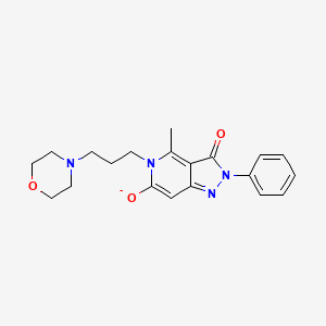 molecular formula C20H23N4O3- B10872415 4-methyl-5-(3-morpholin-4-ylpropyl)-3-oxo-2-phenylpyrazolo[4,3-c]pyridin-6-olate 