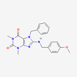 7-benzyl-8-[(4-methoxybenzyl)amino]-1,3-dimethyl-3,7-dihydro-1H-purine-2,6-dione