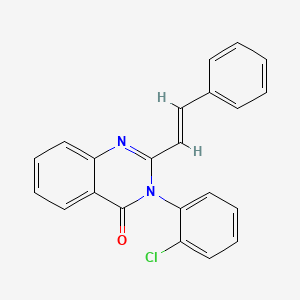 3-(2-chlorophenyl)-2-[(E)-2-phenylethenyl]quinazolin-4(3H)-one